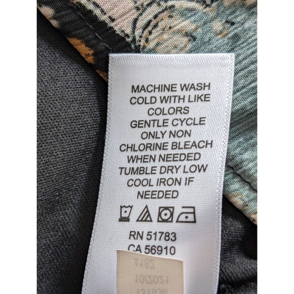 Maurices Top Sz 3X Boho Sheer Multi Paisley Off The Shoulder Peplum Ruffle Trim - Picture 11 of 14